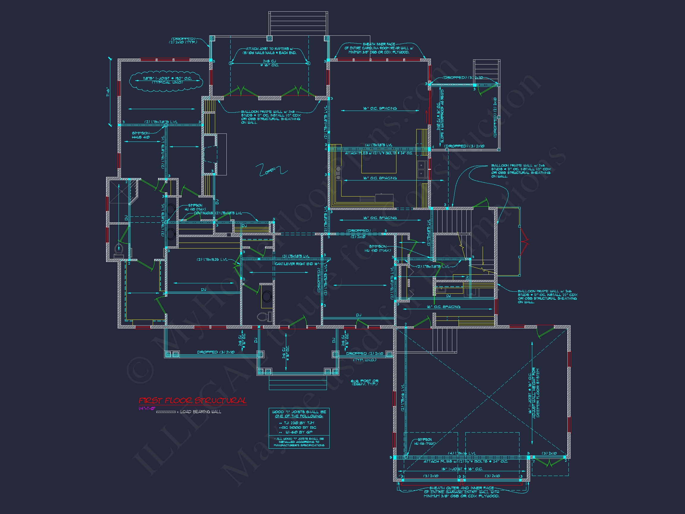 Craftsman Home Plan with 2 Floors and Spacious Designs