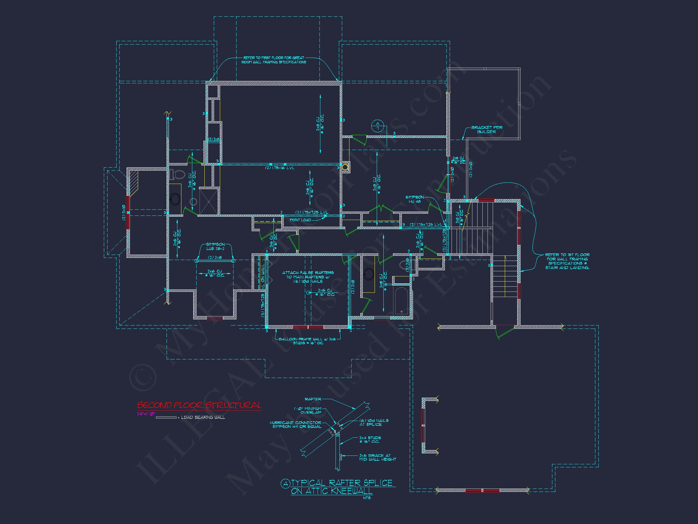 Craftsman Home Plan with 2 Floors and Spacious Designs