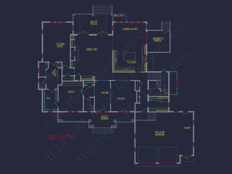 Craftsman house Plan with 2 Floors and Spacious Designs