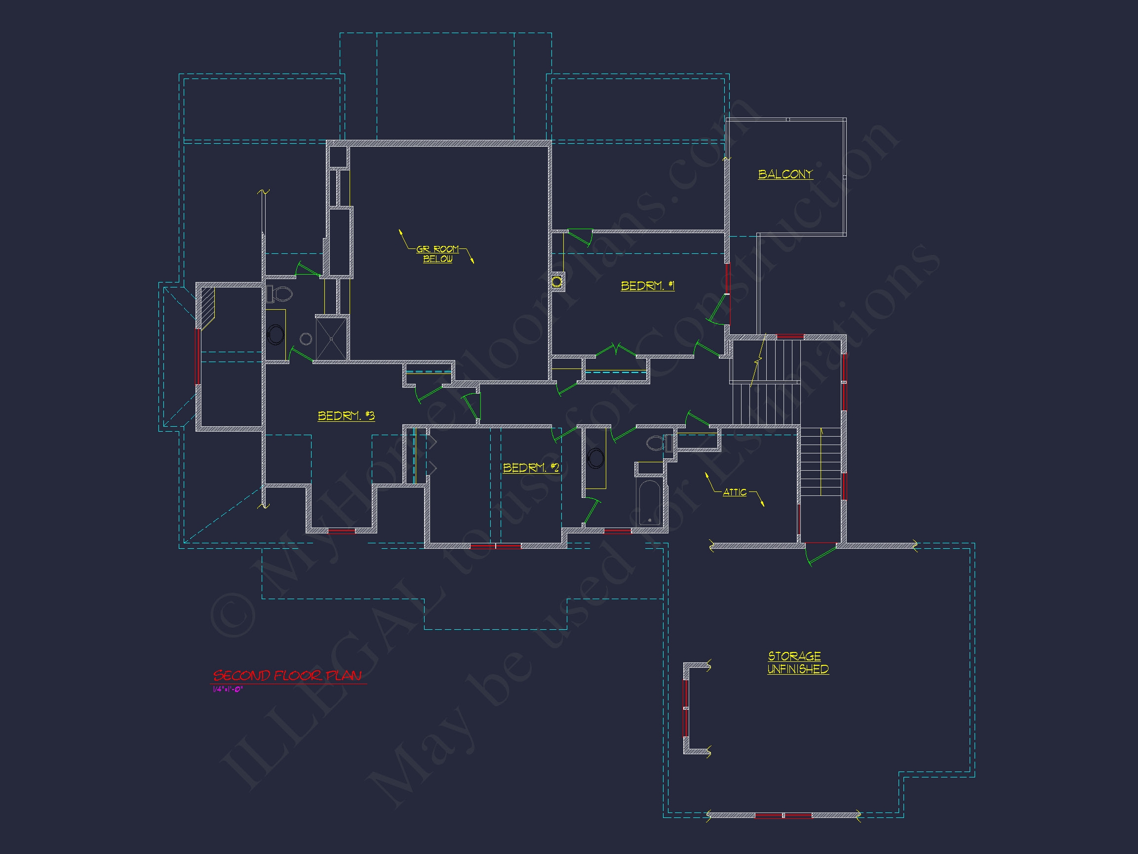 Craftsman Home Plan with 2 Floors and Spacious Designs