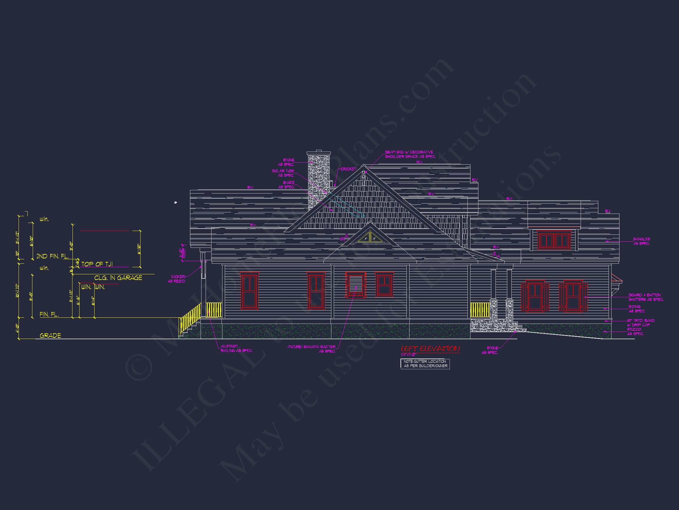 Craftsman Home Plan with 2 Floors and Spacious Designs