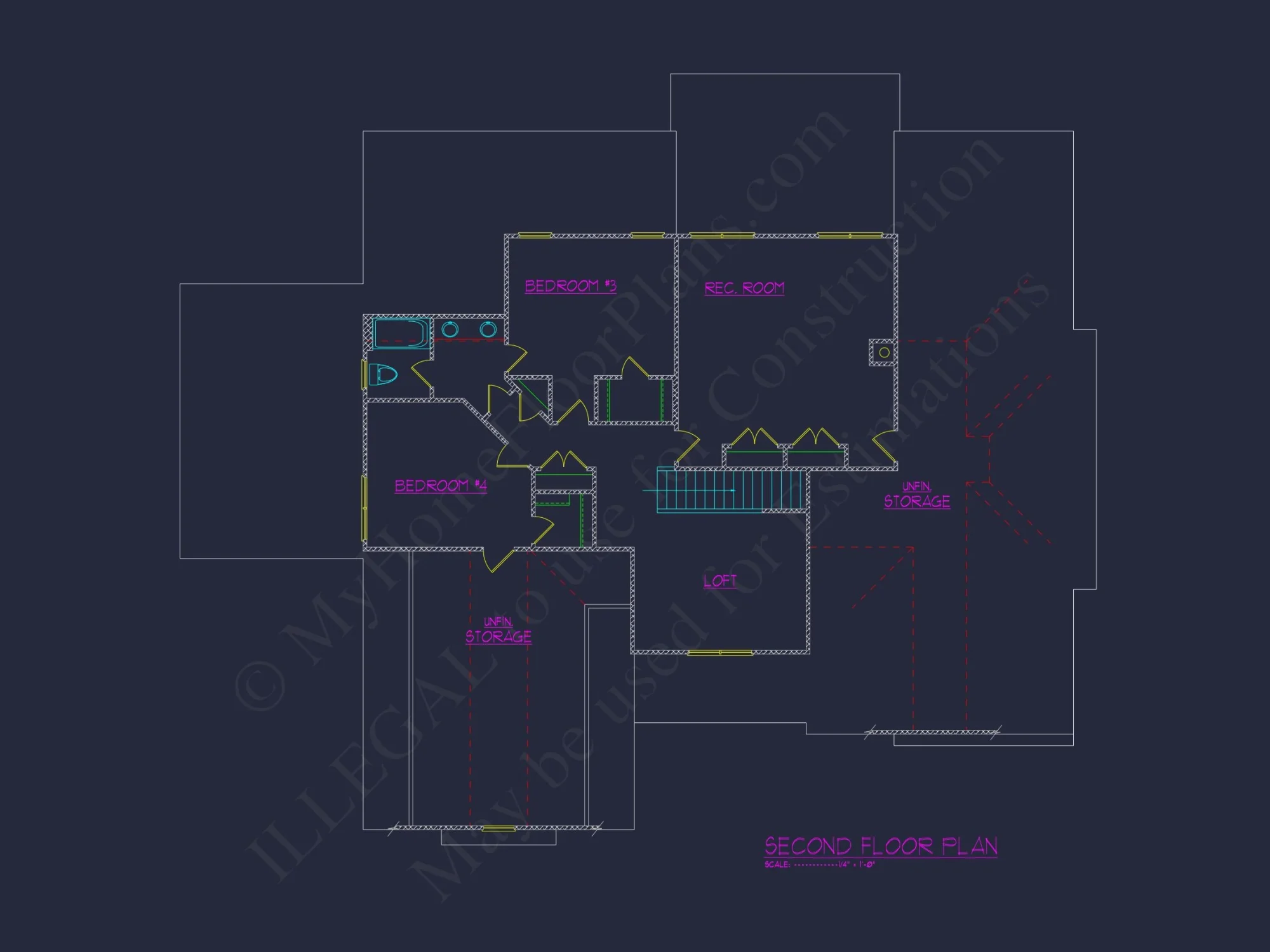 Craftsman house Plan with 2 Floors and Spacious Layout