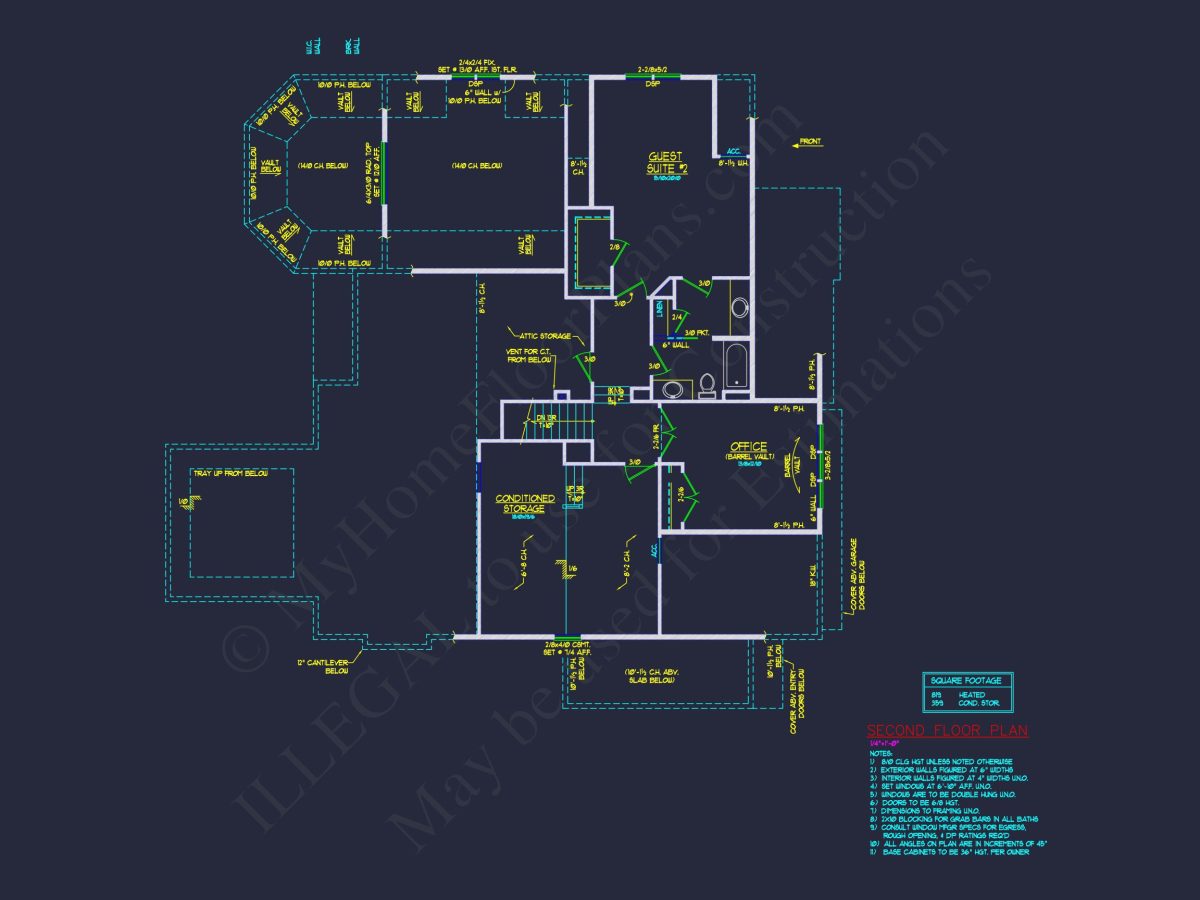 Craftsman house Plan with 2 Floors, CAD Blueprints, and Modern Features