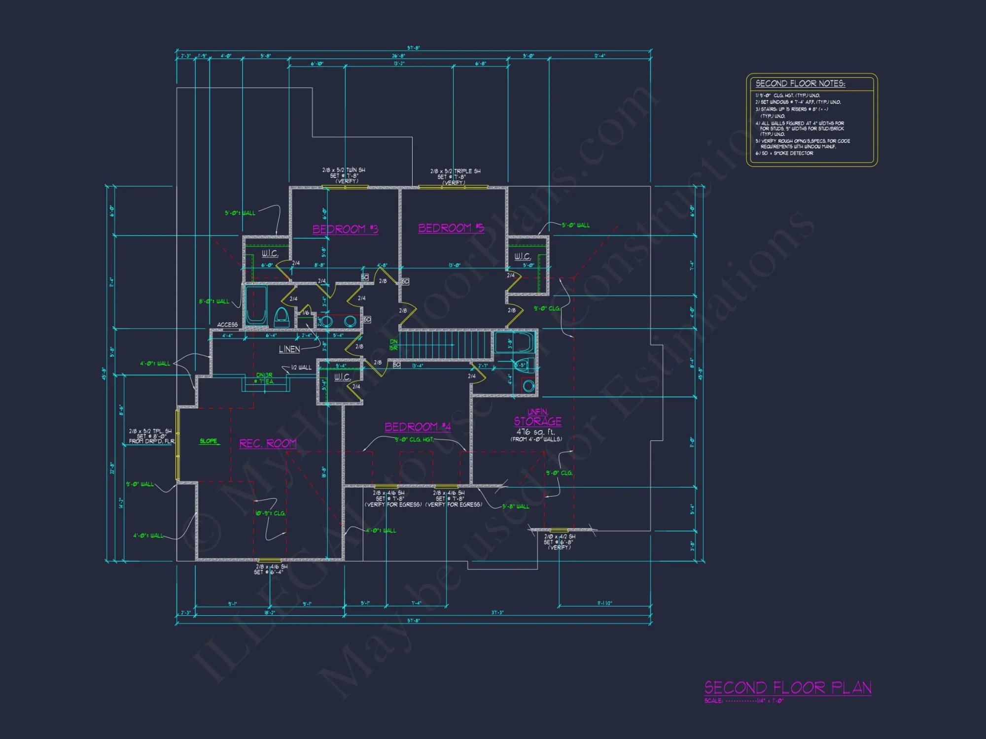 Craftsman house Plan with 2 Floors, CAD Designs & Features