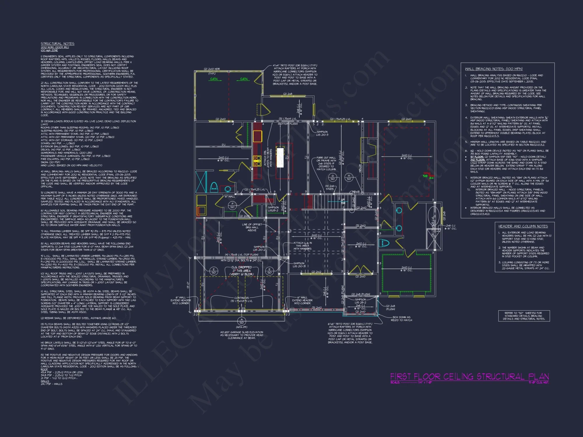 Craftsman house Plan with 2 Floors, CAD Designs & Features