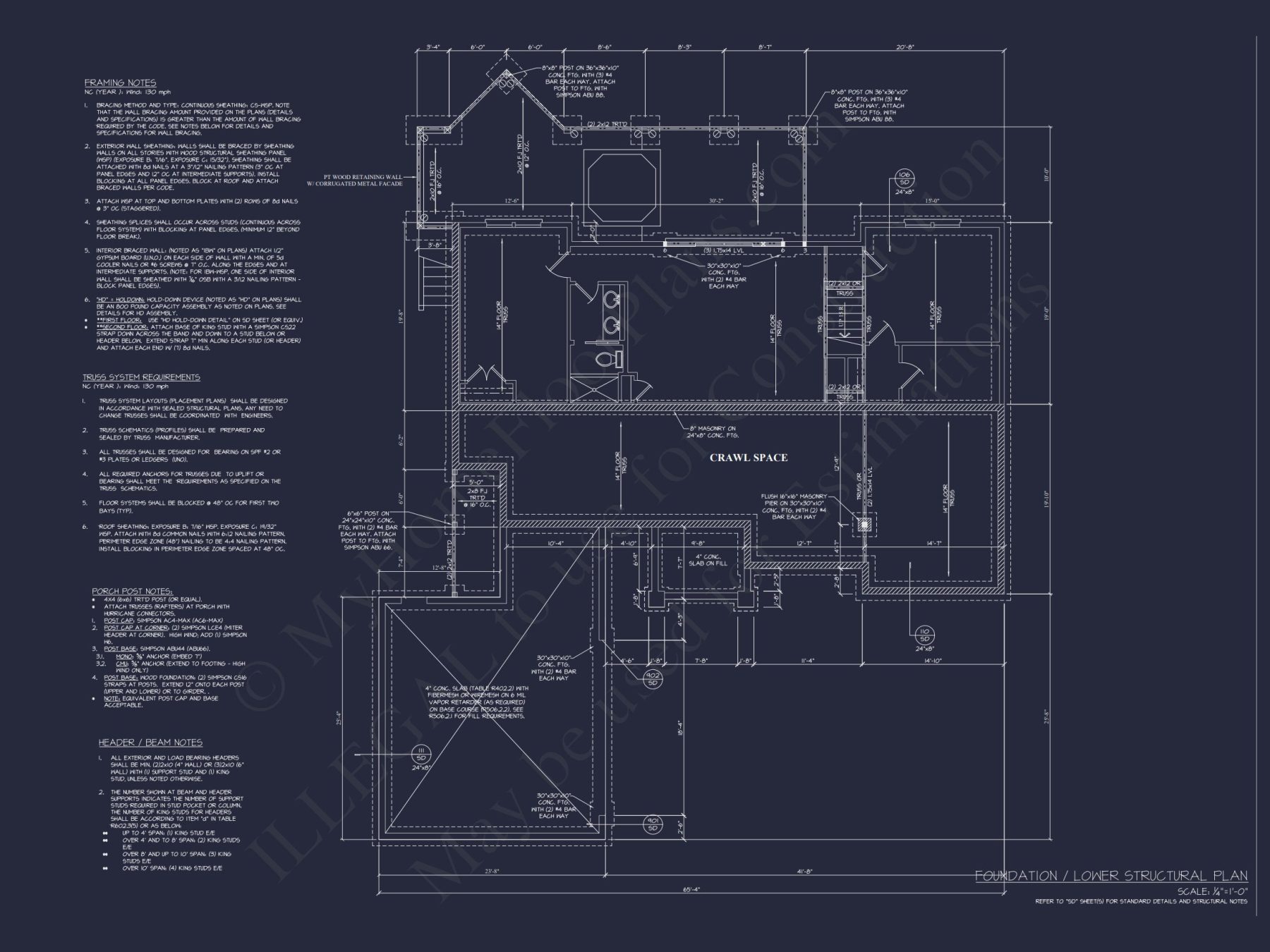 Craftsman house Plan with 2 Floors, CAD Designs & Open Layout