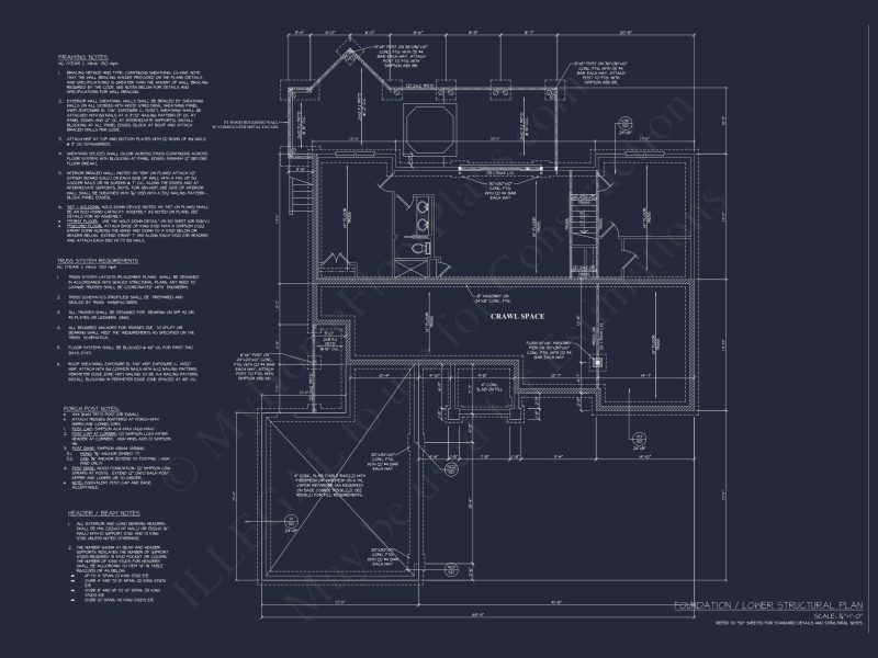 Craftsman house Plan with 2 Floors, CAD Designs & Open Layout