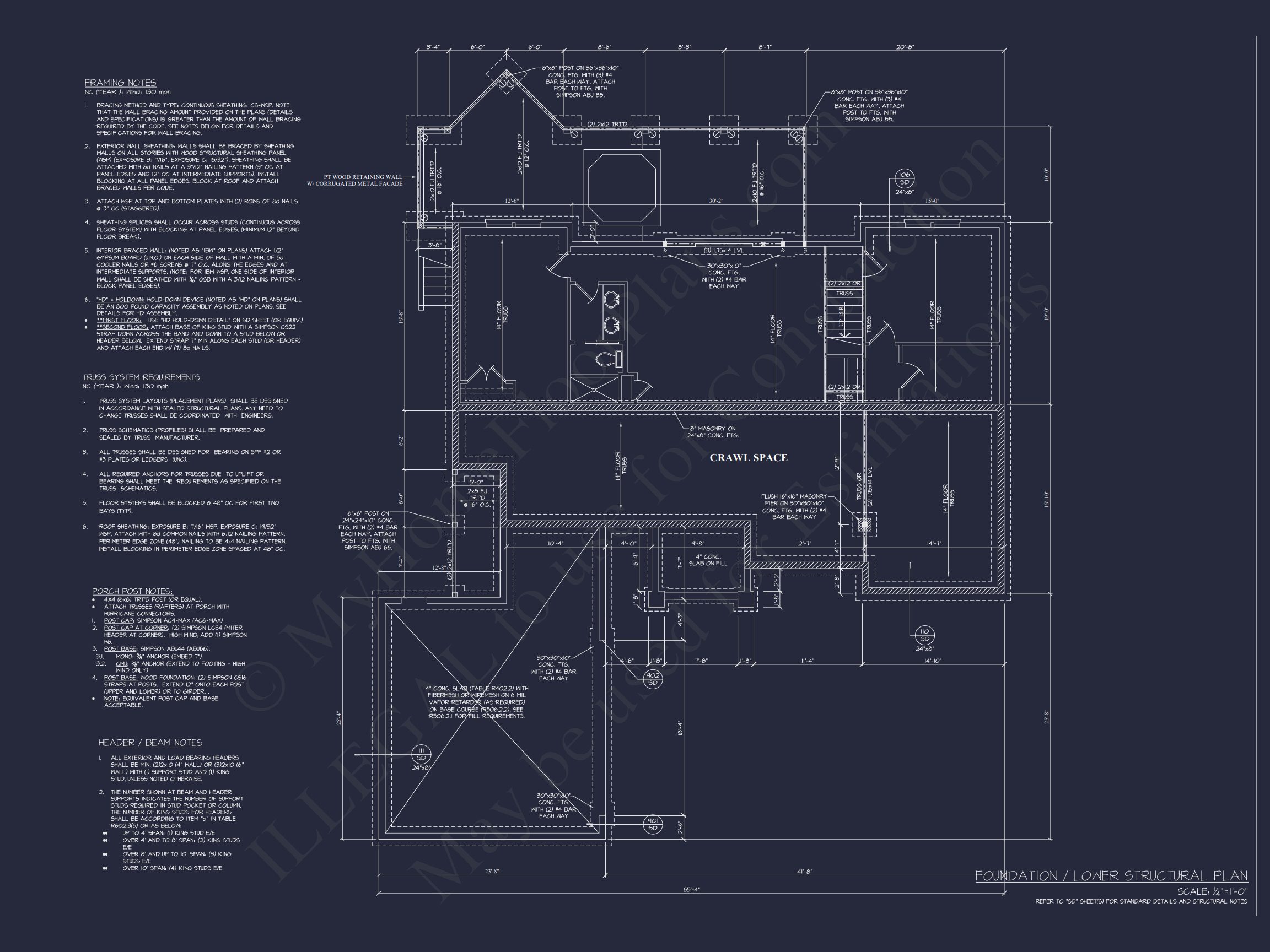 Craftsman house Plan with 2 Floors,CAD Designs & Open Layout