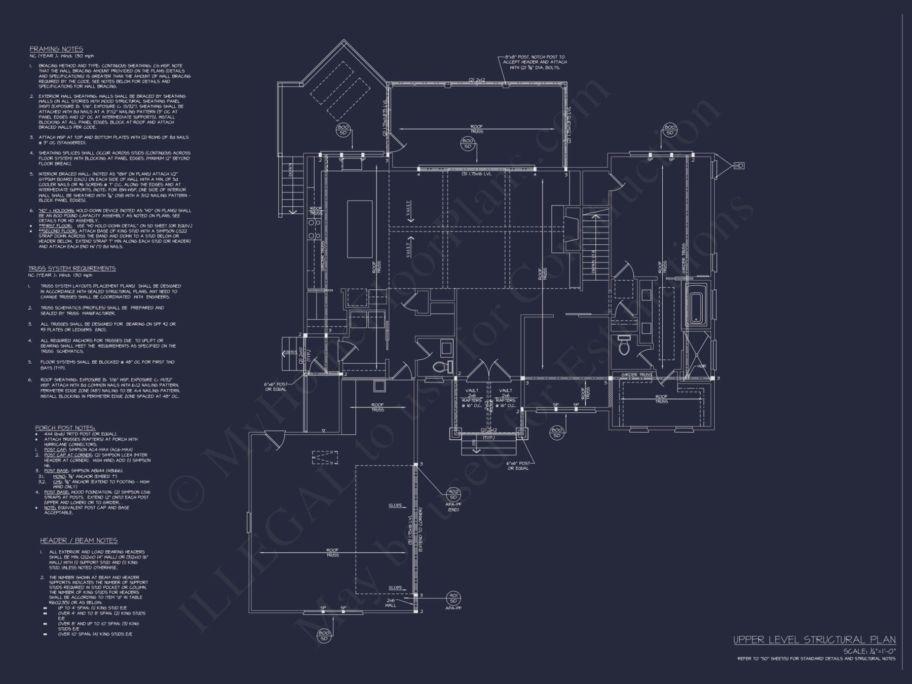 Craftsman house Plan with 2 Floors, CAD Designs & Open Layout