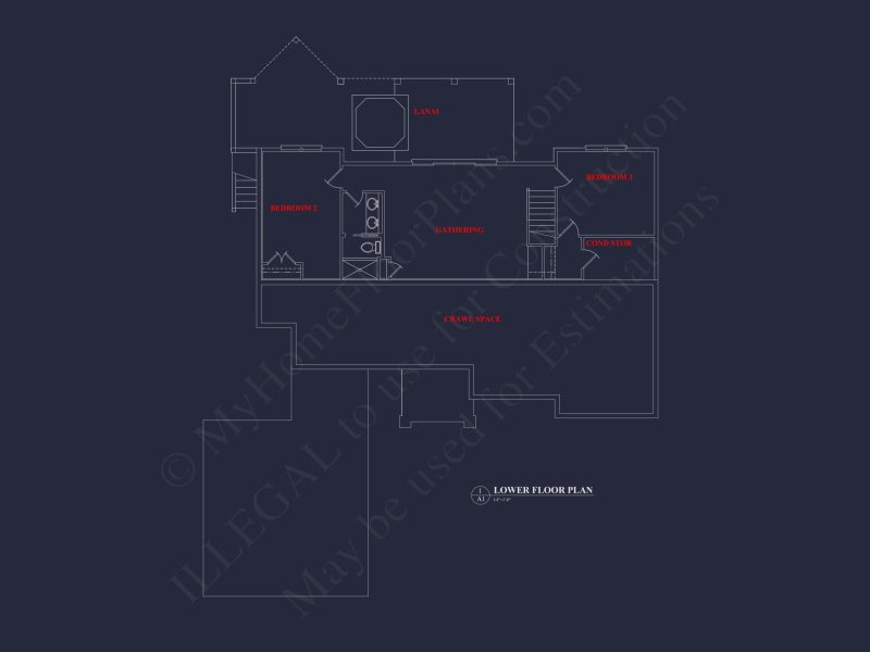Craftsman house Plan with 2 Floors, CAD Designs & Open Layout