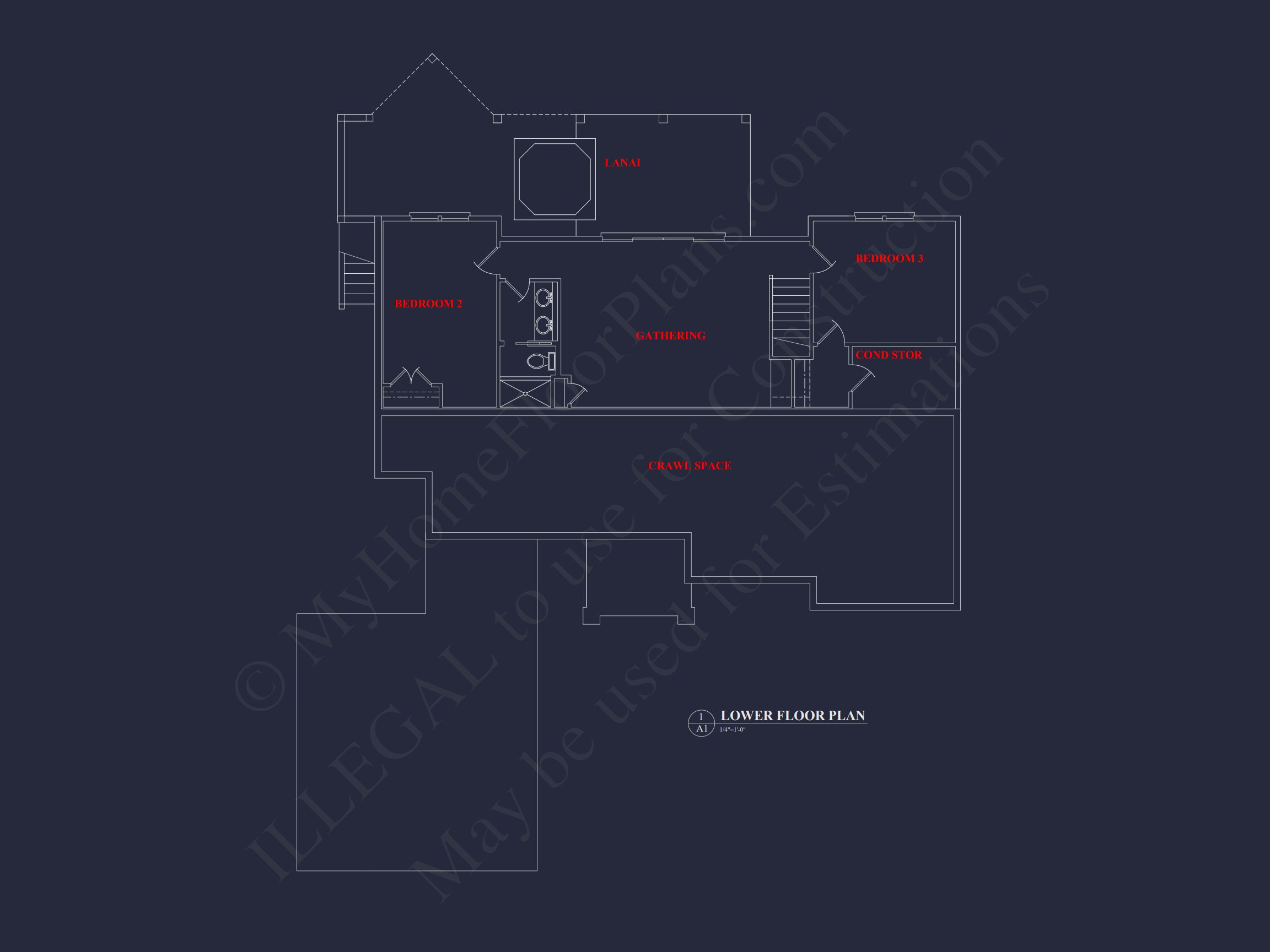 Craftsman house Plan with 2 Floors,CAD Designs & Open Layout