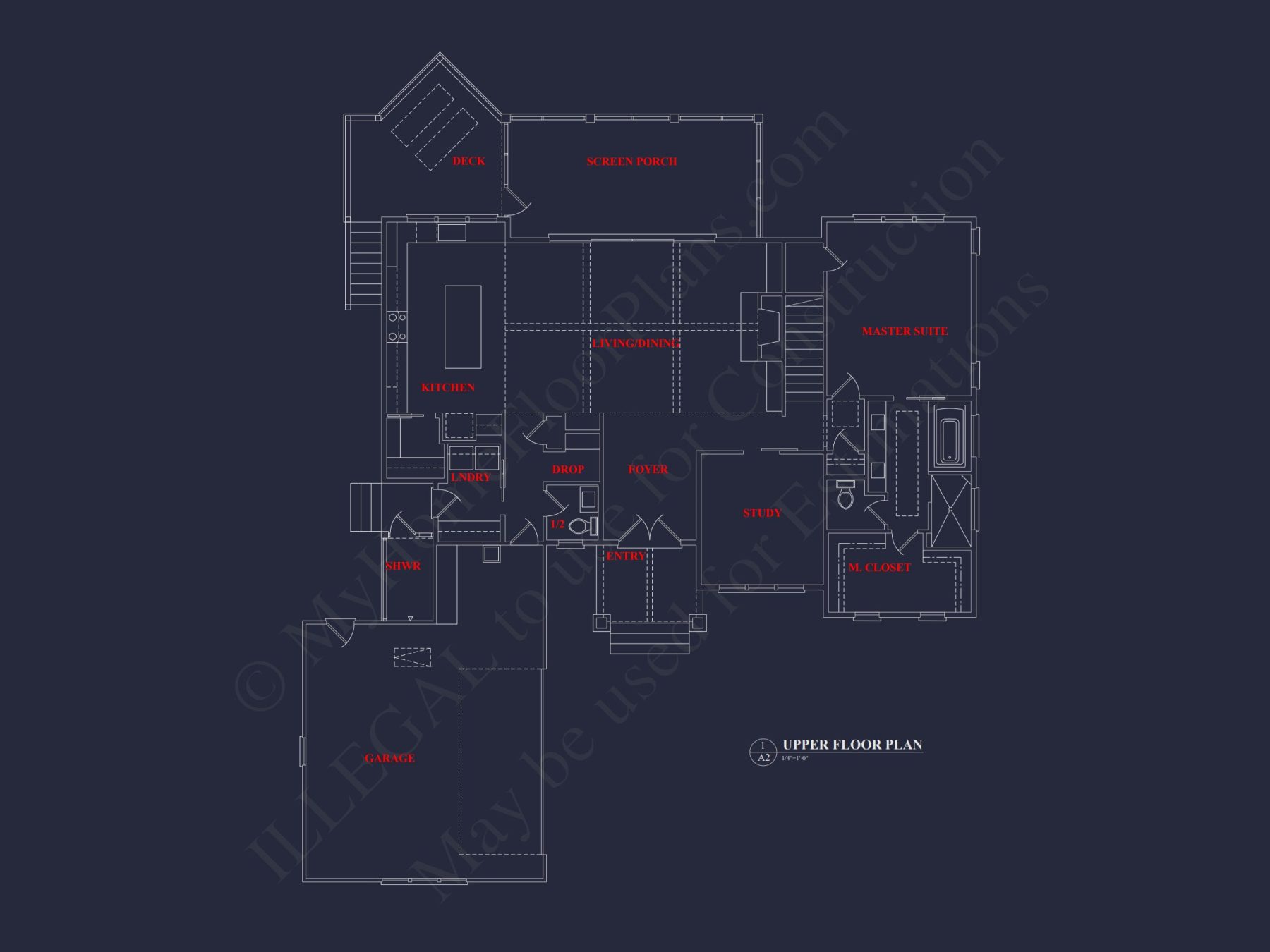 Craftsman house Plan with 2 Floors, CAD Designs & Open Layout