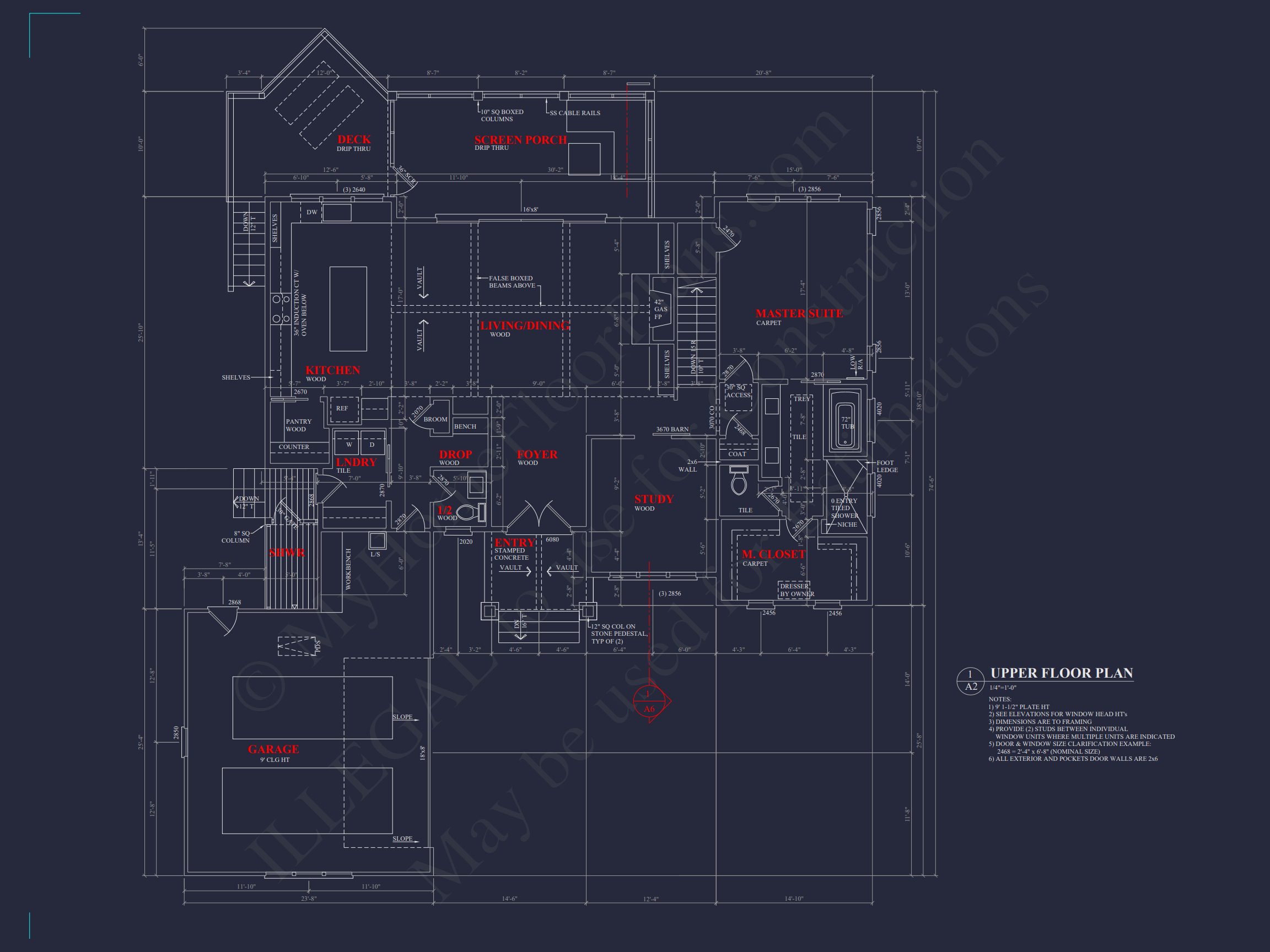 Craftsman house Plan with 2 Floors,CAD Designs & Open Layout