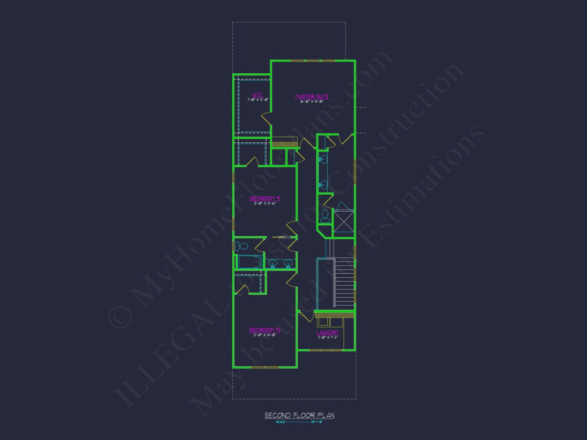 Craftsman house Plan with 2 Floors, Open Floor Plan, and CAD Designs