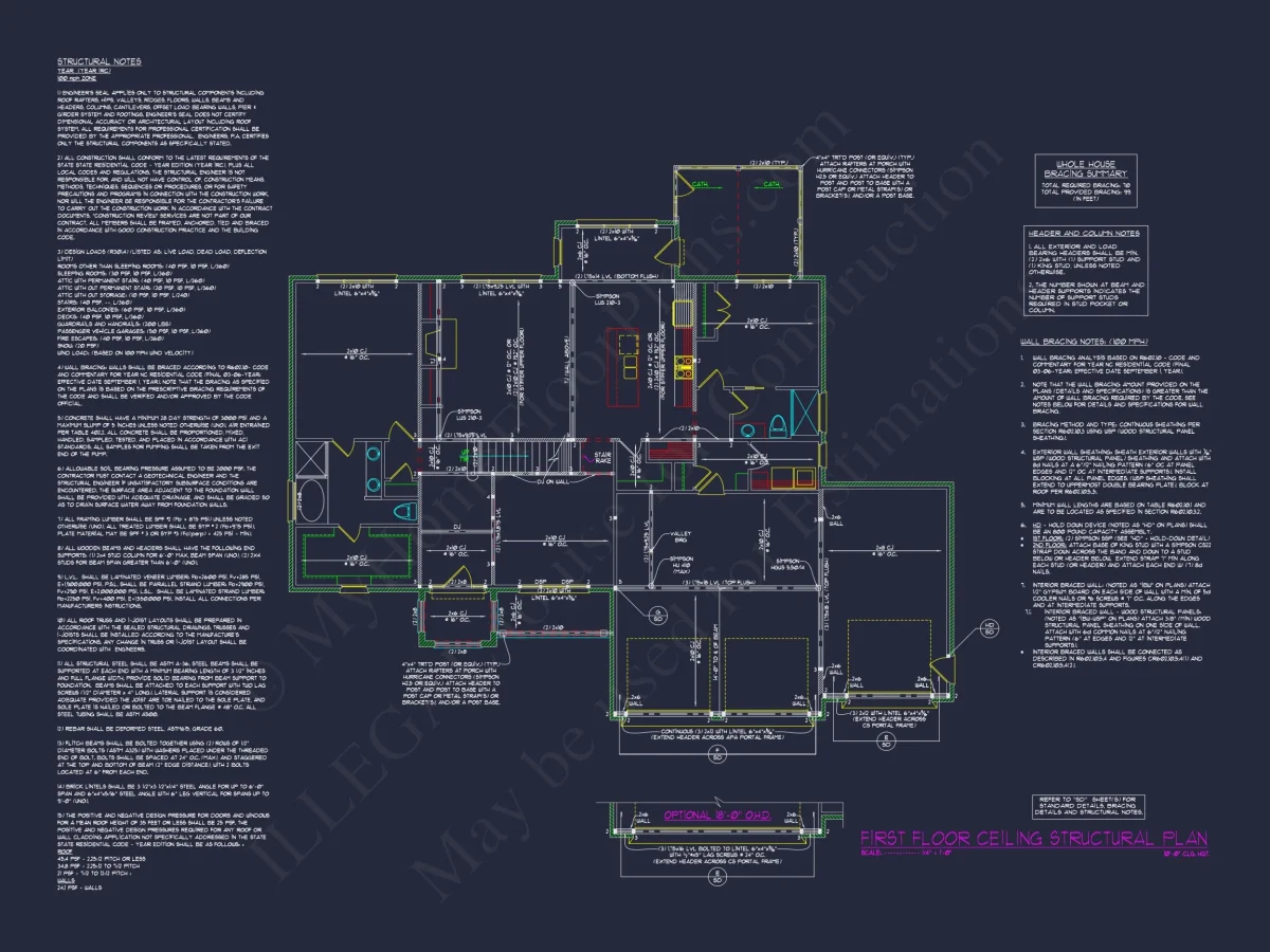 Craftsman house Plan with 2-Story CAD Design & Spacious Layout