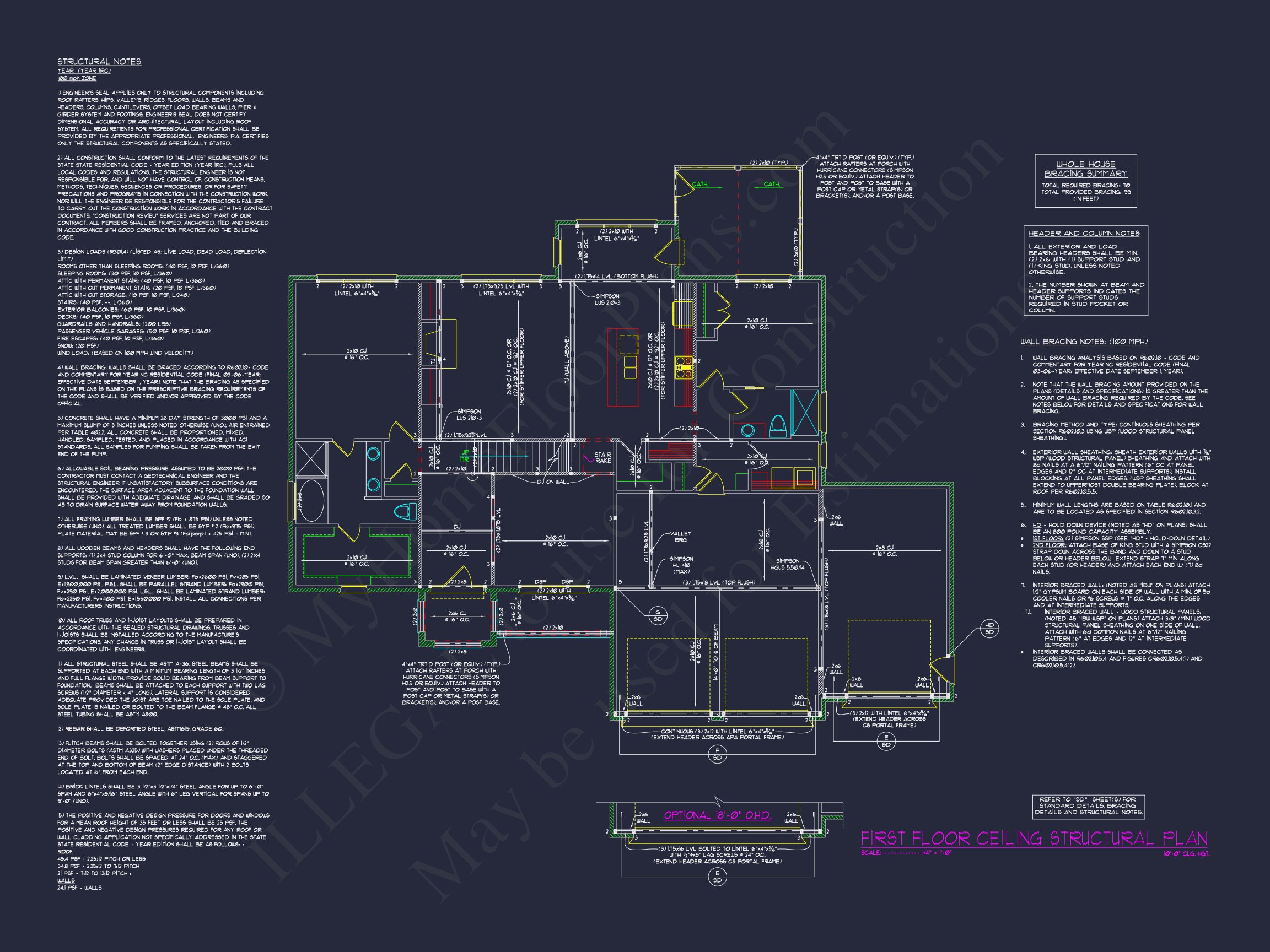 Craftsman house Plan with 2-Story CAD Design & Spacious Layout