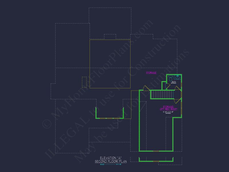 Craftsman house Plan with 2-Story Design and CAD Blueprint