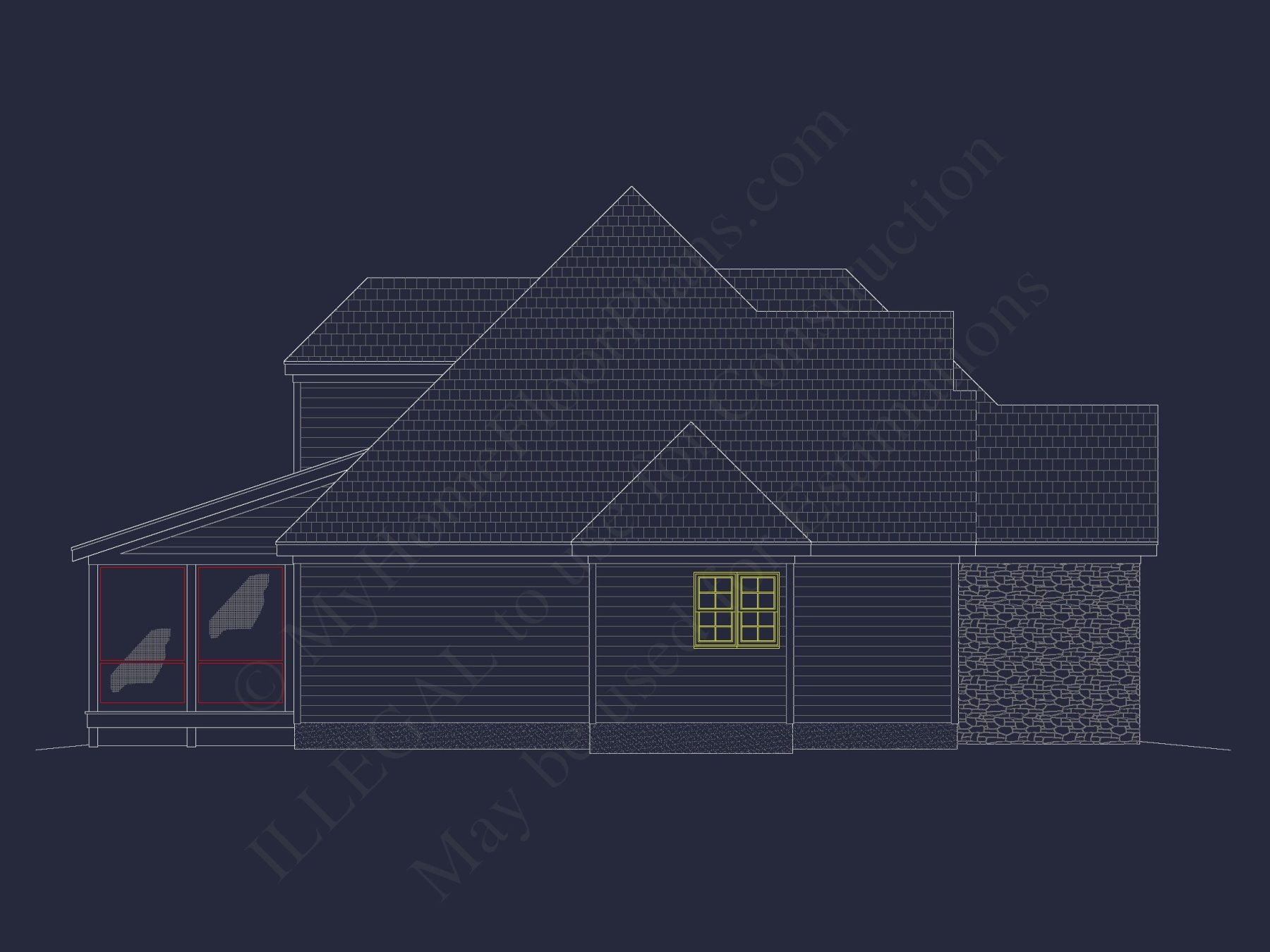 Craftsman house Plan with 2-Story Design and Spacious Blueprint