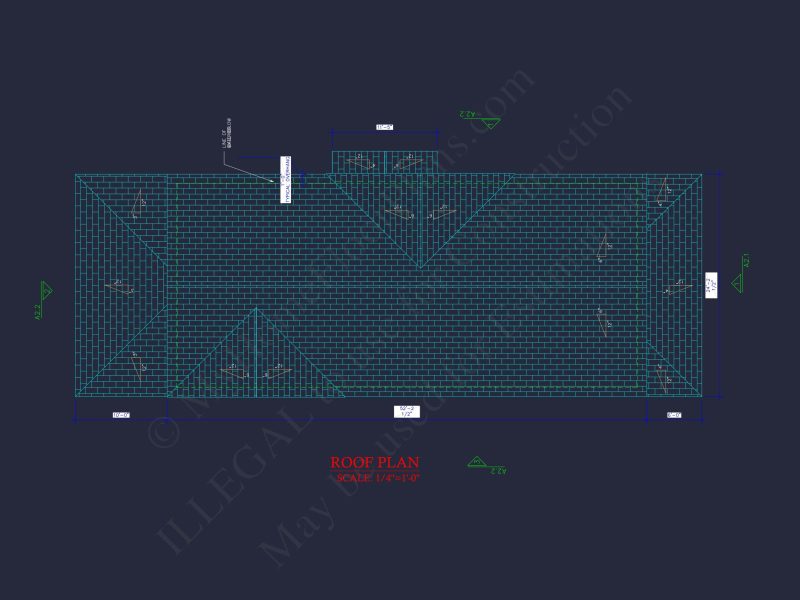Craftsman house Plan with 2-Story Floor Blueprint Design