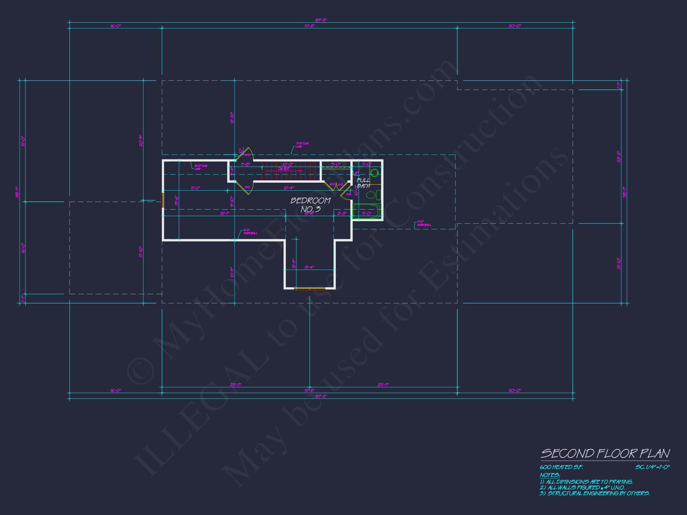 Craftsman house Plan with 2 Story Floor Plan & CAD Designs