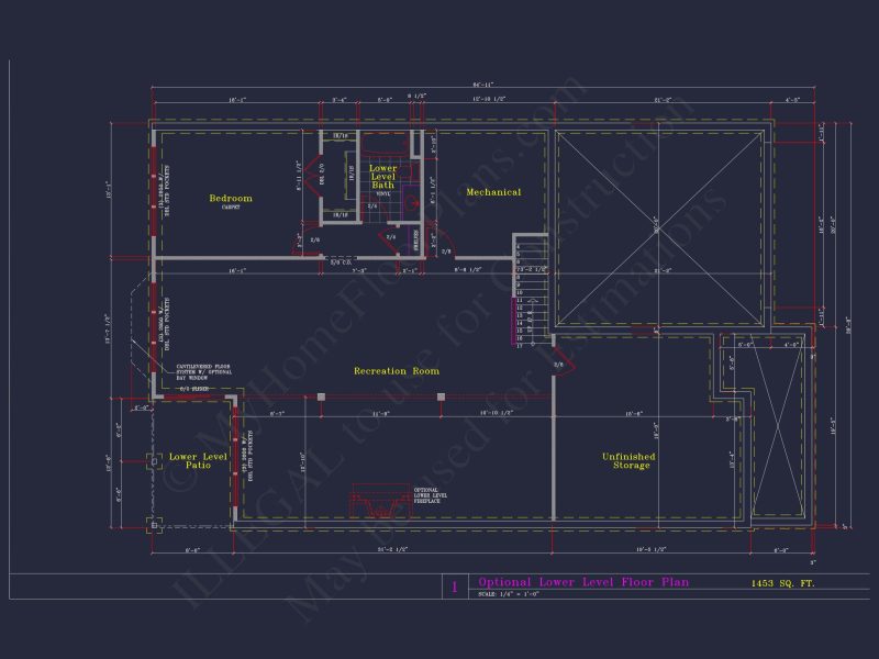 Craftsman house Plan with 3 Bedrooms and 2-Car Garage Design
