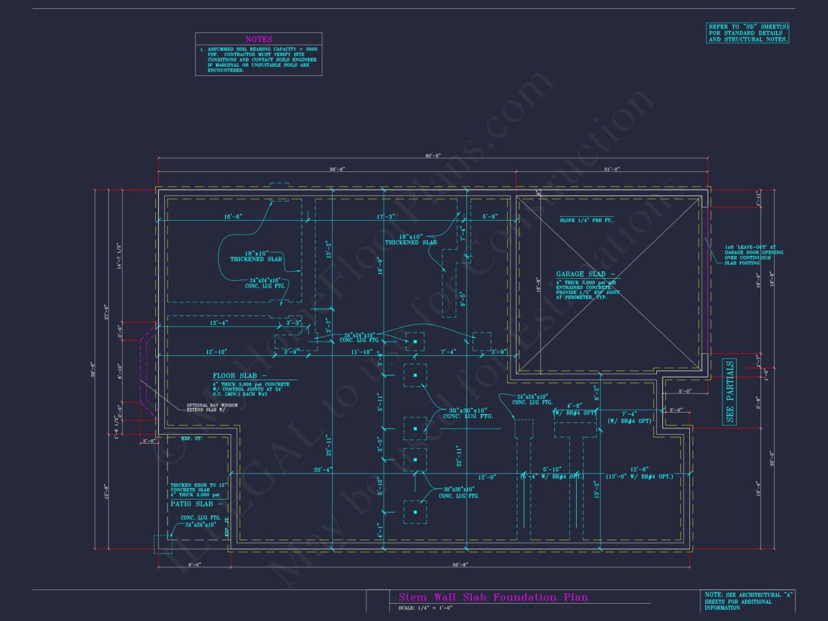 Craftsman house Plan with 3 Bedrooms and 2-Car Garage Design