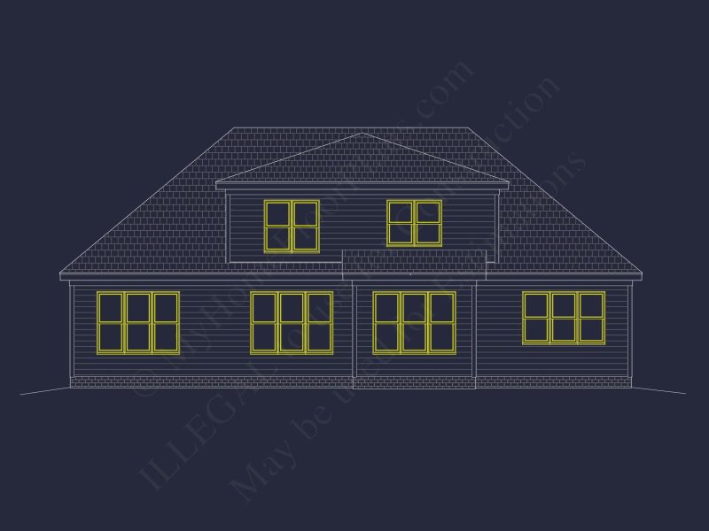 Craftsman house Plan with 3 Bedrooms and Spacious Floor Design