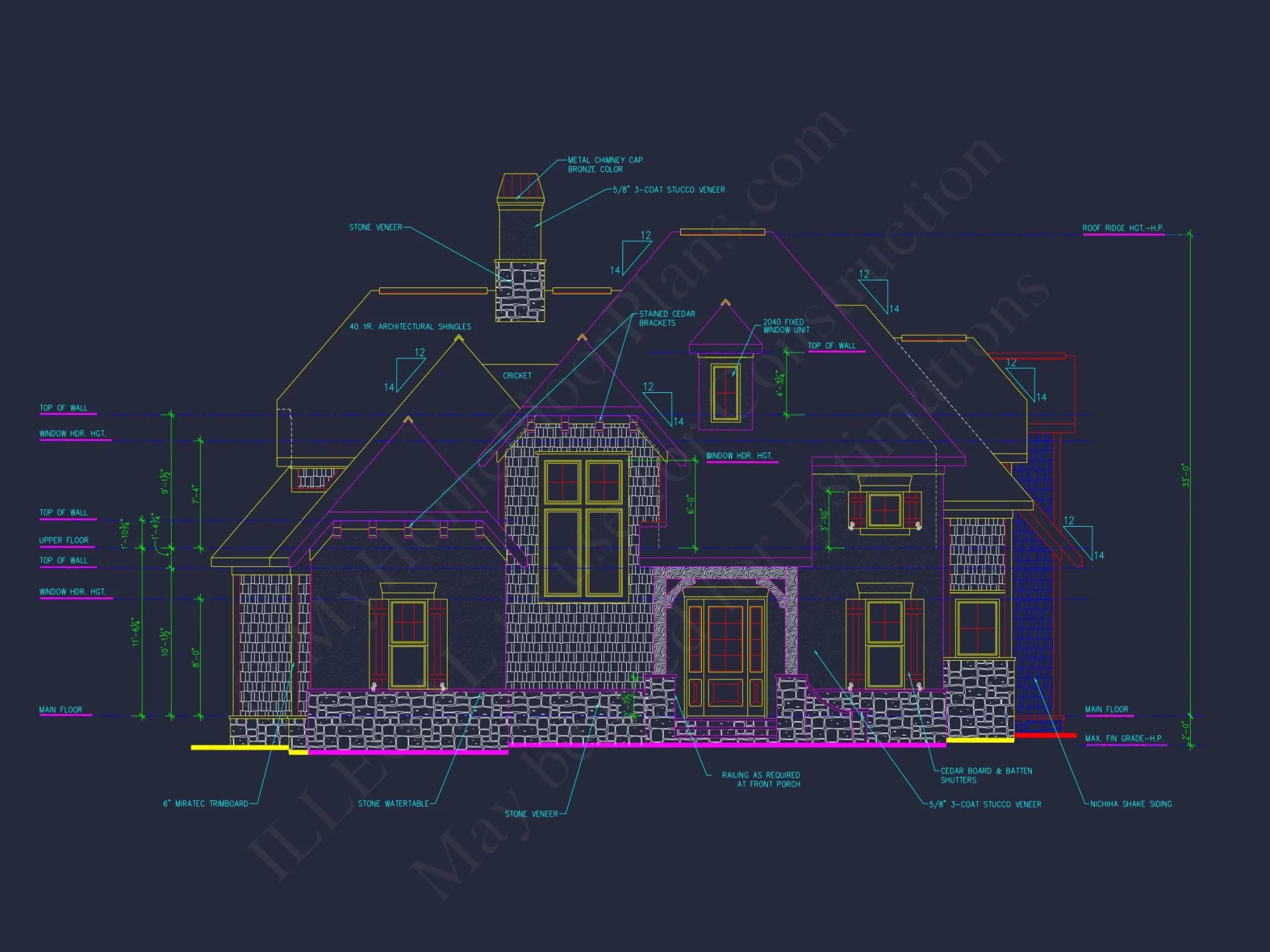 Craftsman house Plan with 3 Bedrooms, Garage & Bonus Room