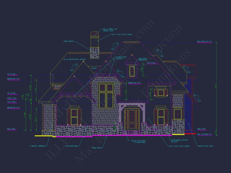 Craftsman house Plan with 3 Bedrooms, Garage & Bonus Room