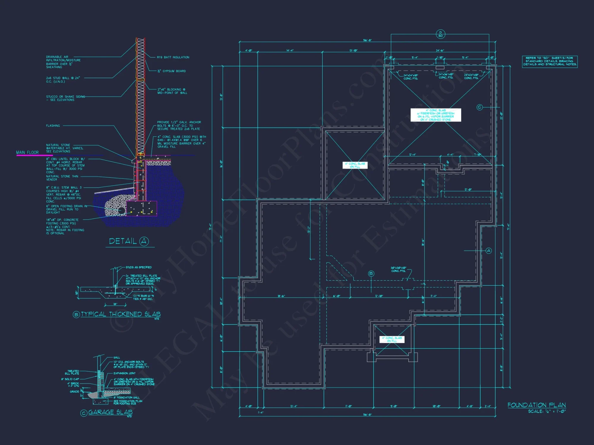 Craftsman house Plan with 3 Bedrooms, Garage & Bonus Room