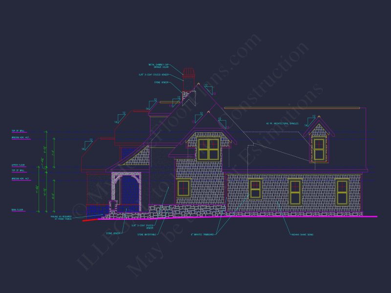 Craftsman house Plan with 3 Bedrooms, Garage & Bonus Room