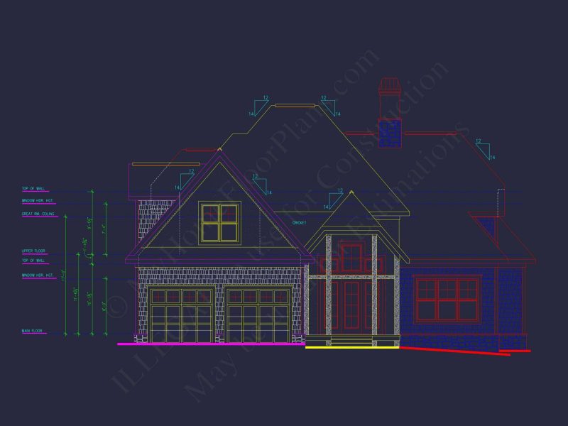 Craftsman house Plan with 3 Bedrooms, Garage & Bonus Room