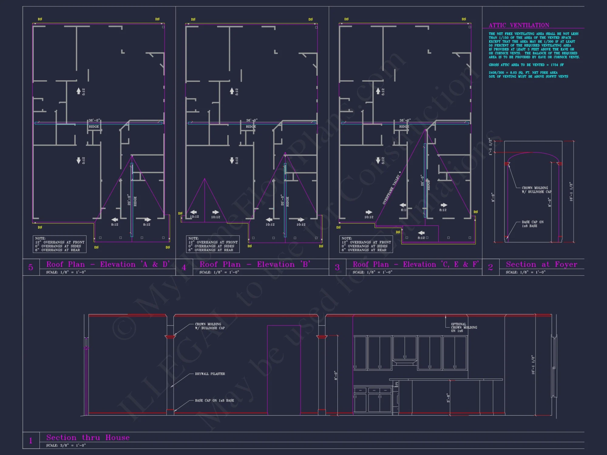 Craftsman house Plan with 3 Beds, 2 Baths, and CAD Designs