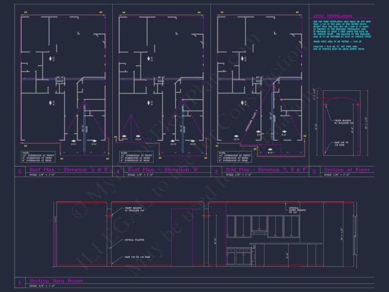 Craftsman house Plan with 3 Beds, 2 Baths, and CAD Designs