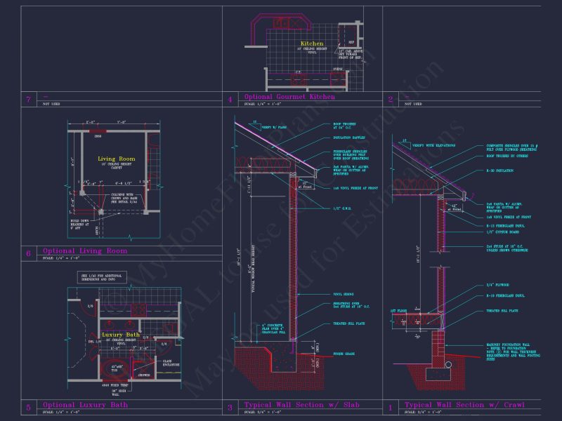 Craftsman house Plan with 3 Beds, 2 Baths, and CAD Designs