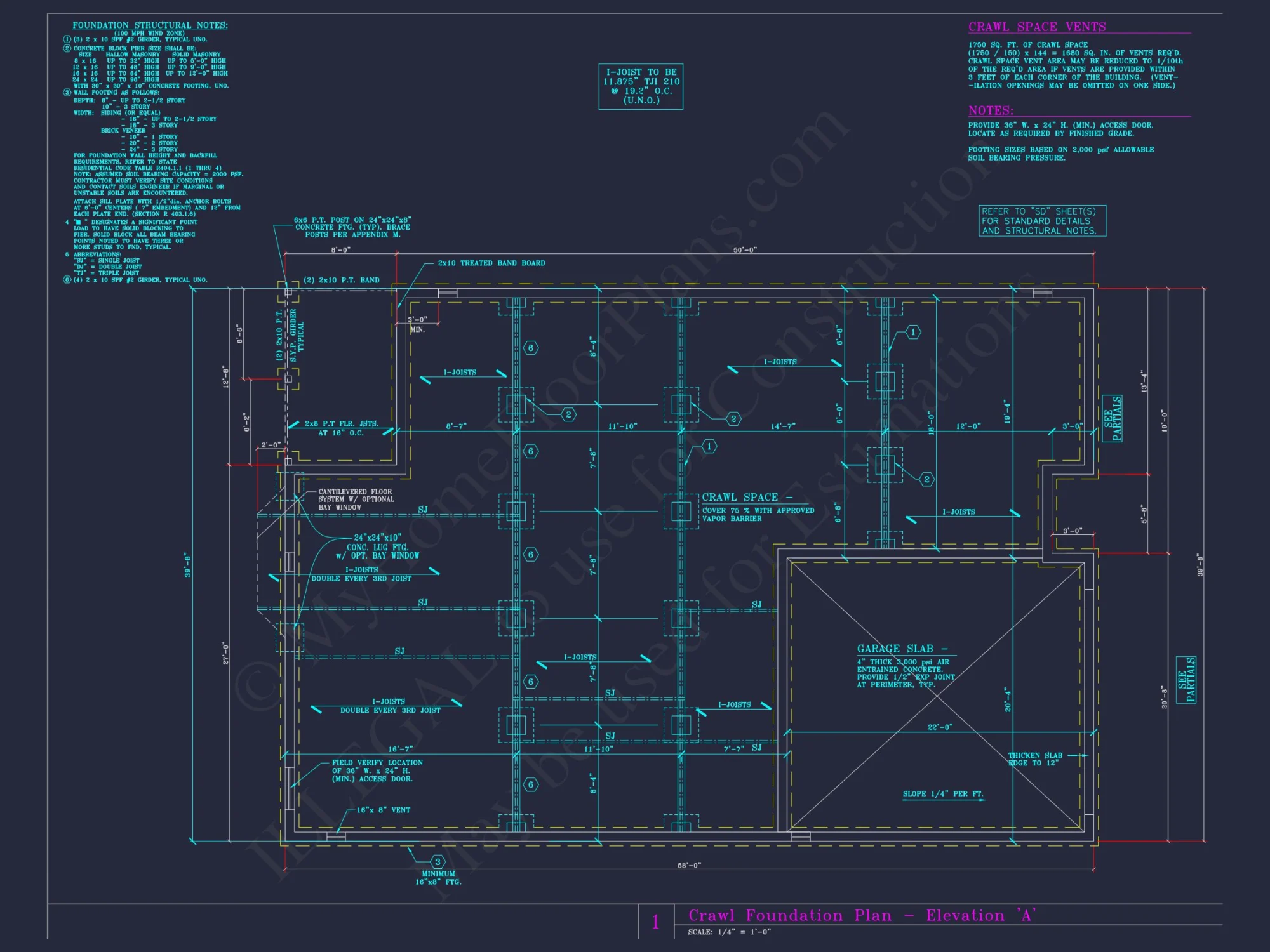 Craftsman house Plan with 3 Beds, 2 Baths, and CAD Designs