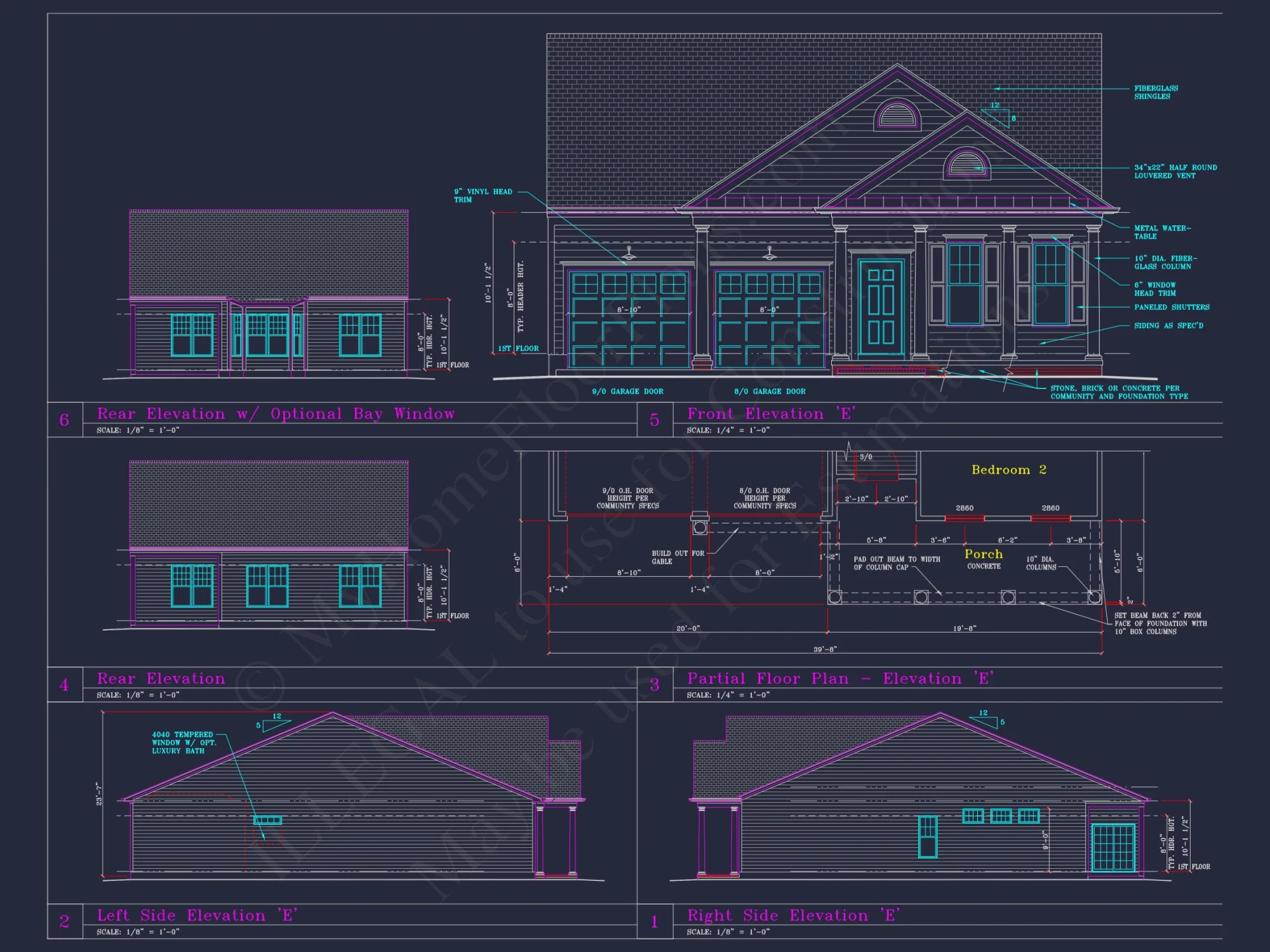 Craftsman house Plan with 3 Beds, 2 Baths, and CAD Designs