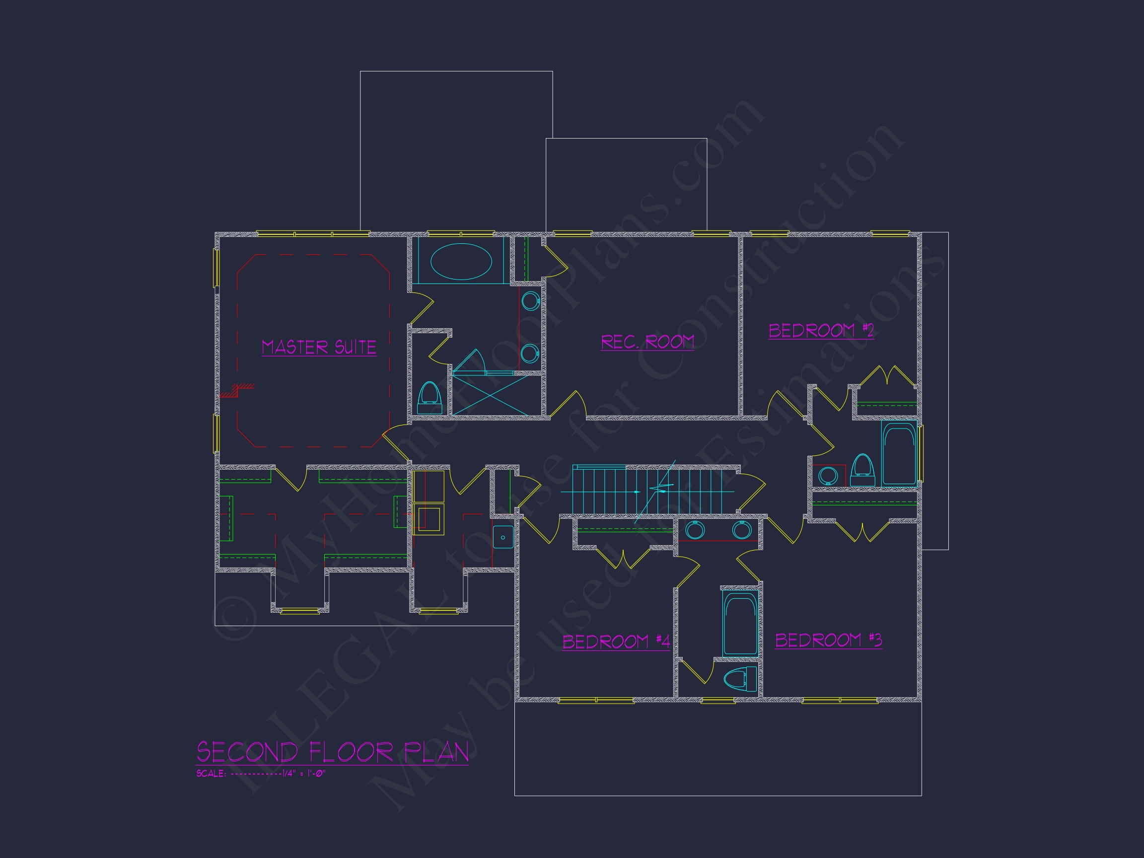 Craftsman Home Plan with 3 Floors and Open Floor Designs