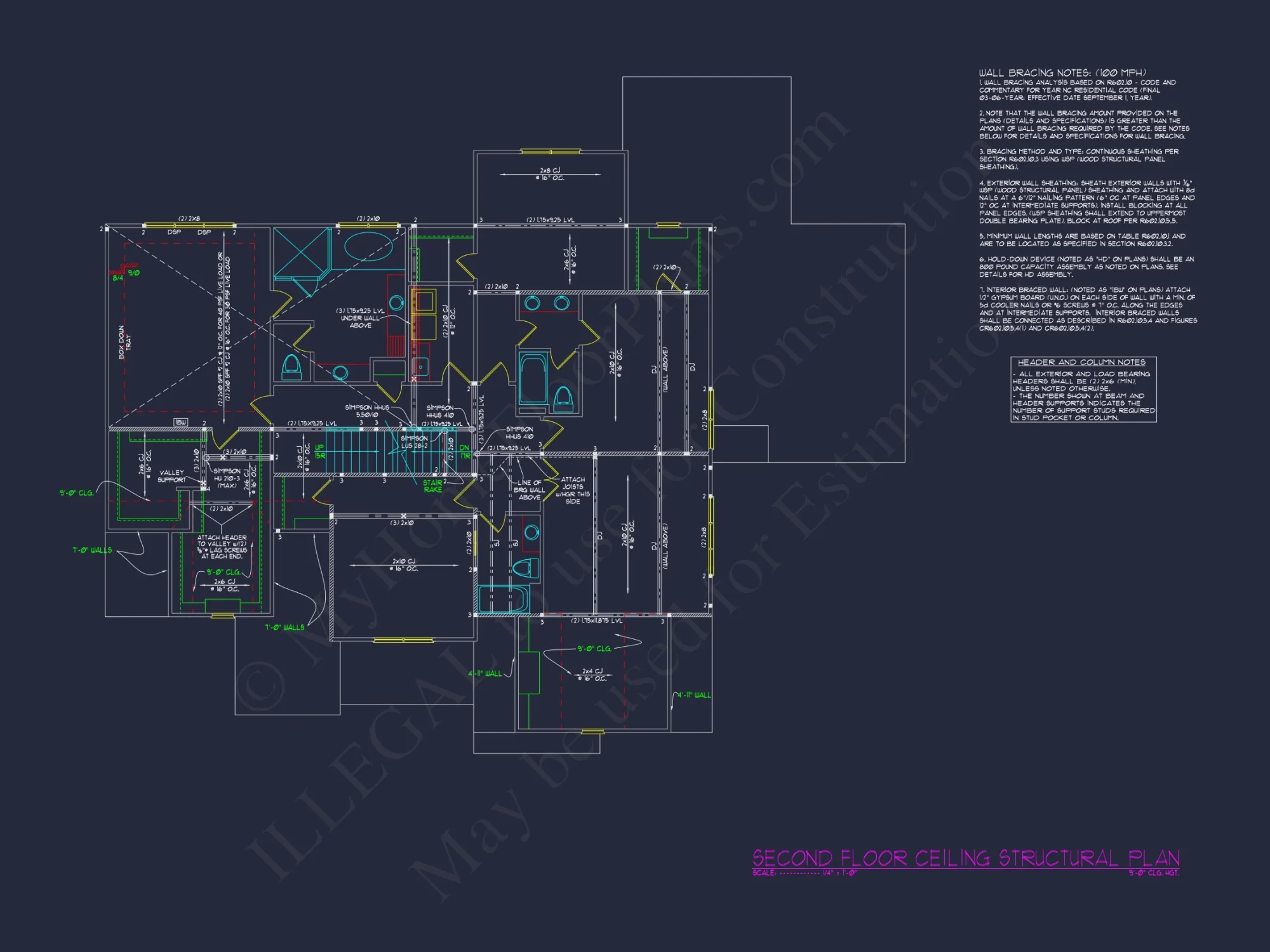 Craftsman house Plan with 4 Bedrooms & Vaulted Ceilings