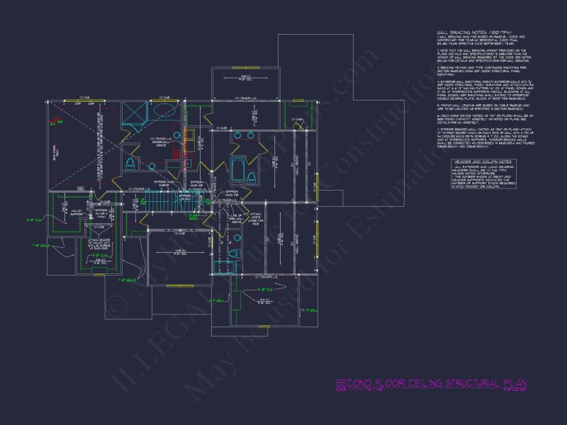 Craftsman house Plan with 4 Bedrooms & Vaulted Ceilings