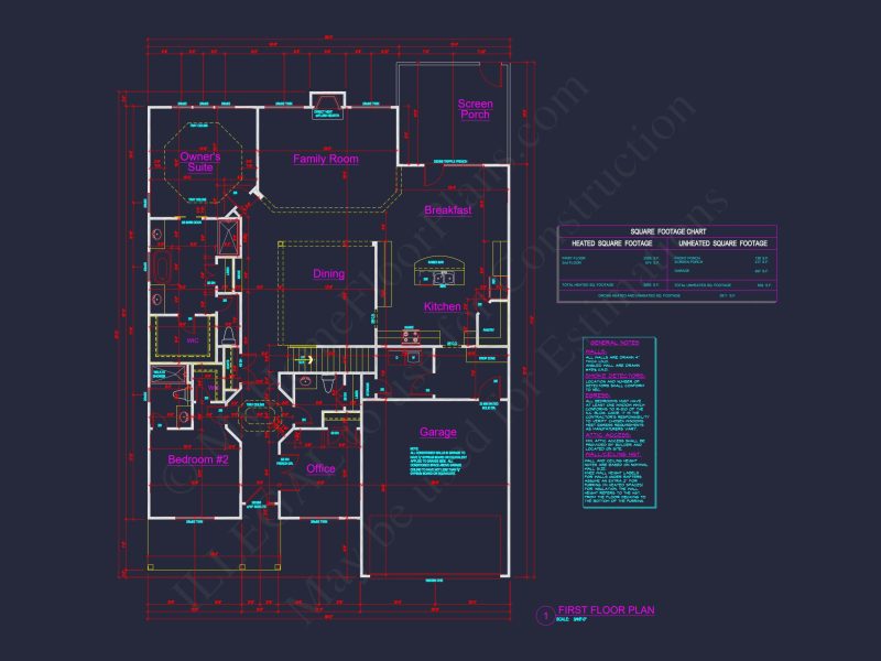 Craftsman house Plan with 4 Bedrooms and CAD Architecture Designs