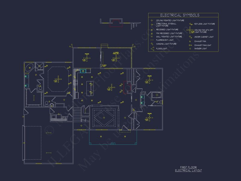 Craftsman house Plan with 4 Bedrooms, 2 Floors & 3 Elevations