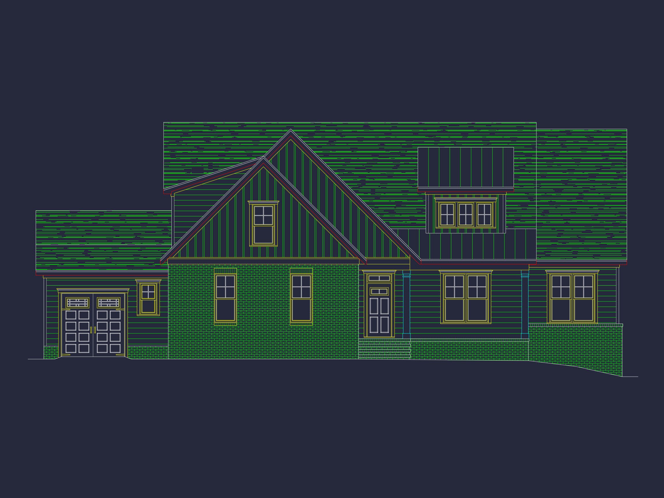 Craftsman house Plan with 4 Bedrooms,Spacious CAD Designs