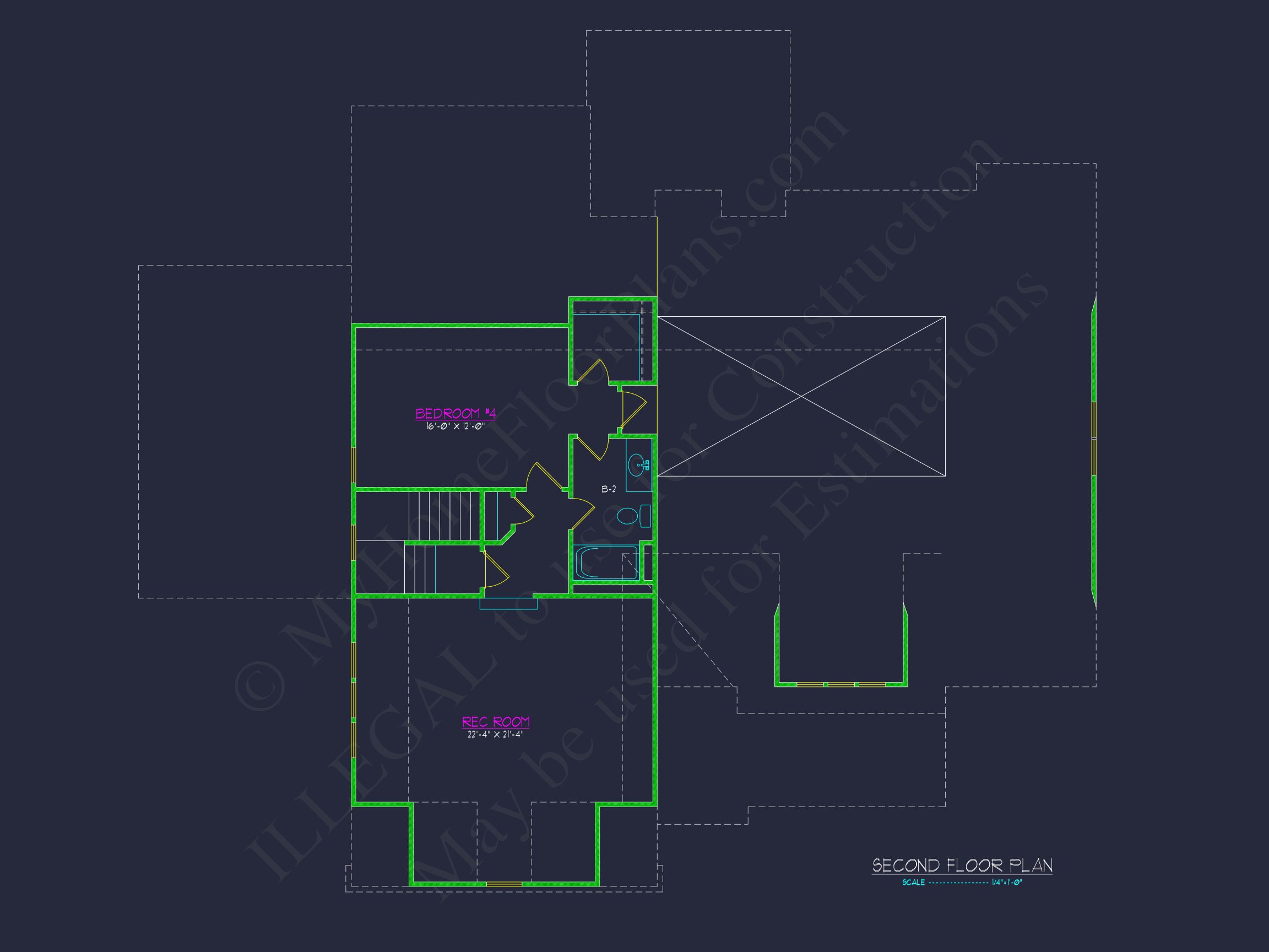 Craftsman house Plan with 4 Bedrooms,Spacious CAD Designs