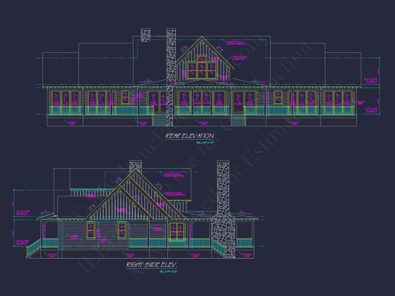 Craftsman house Plan with 4 Beds, Open Floor Plan & CAD Designs