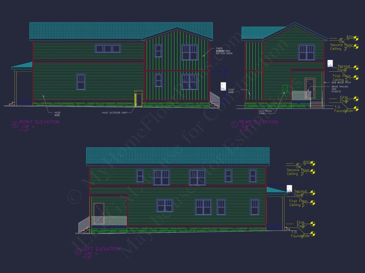 Craftsman house Plan with 5 Bedrooms and Open Floor Designs