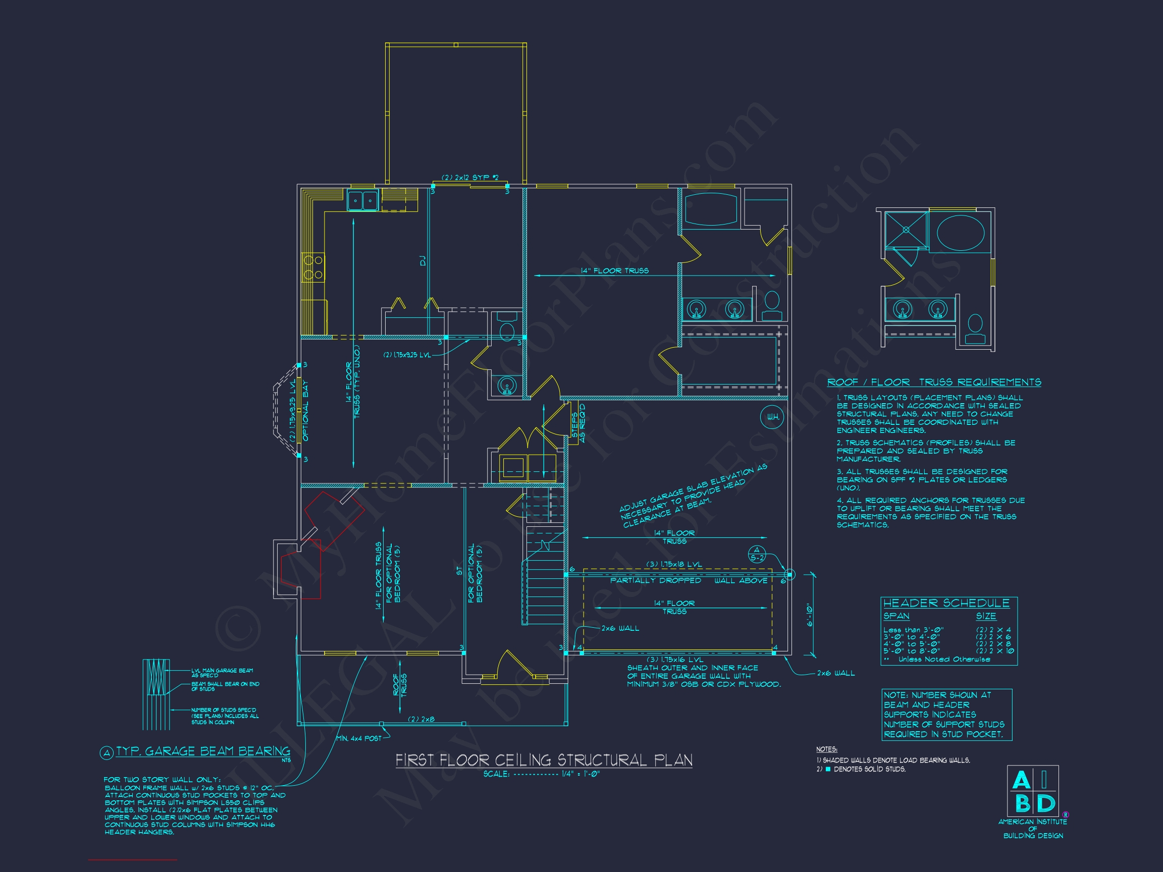 Craftsman Home Plan with 5 Beds,3.5 Baths & CAD Designs