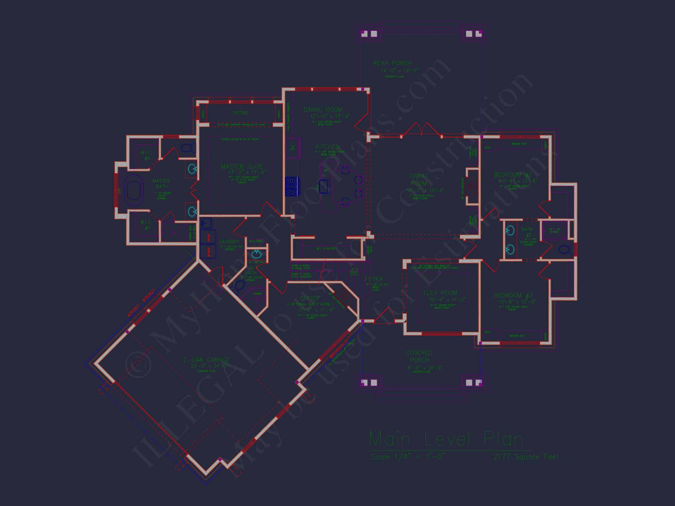 Craftsman house Plan with Bonus Room and 1.5 Story Design