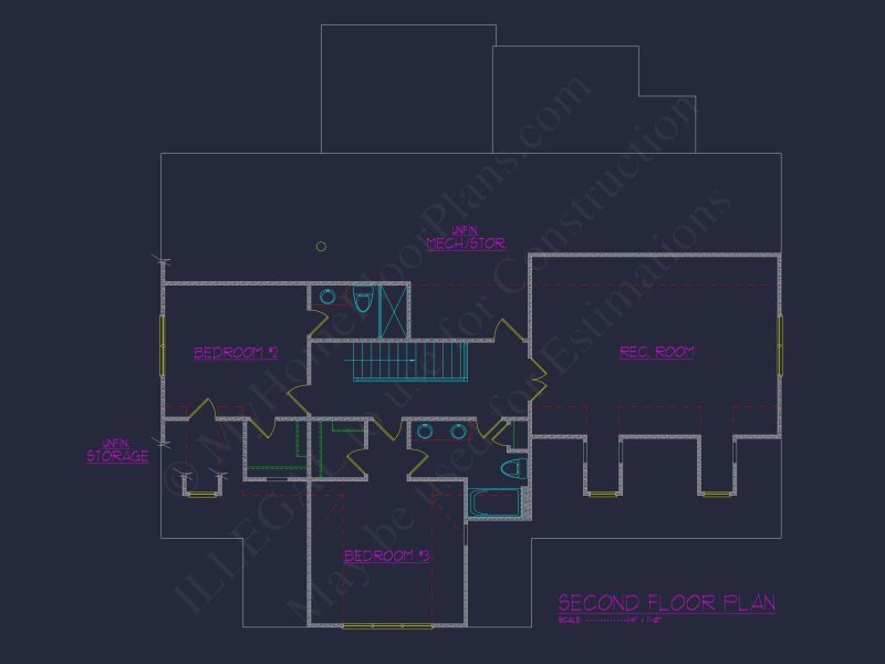 Craftsman house Plan with CAD Blueprint and Floor Designs