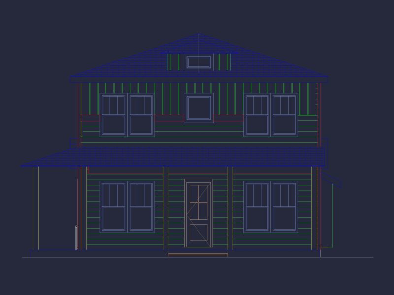 Craftsman house Plan with CAD Blueprints and Floor Designs
